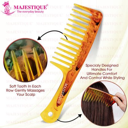 Image 4 of Majestique Premium Long Handle And Extra Wide Comb