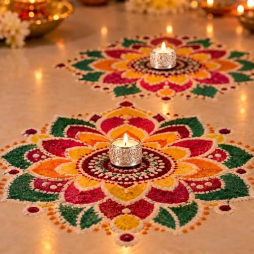 Image 6 of Dev Aastha 999 Silver Plated Candle Holder for Home Decor