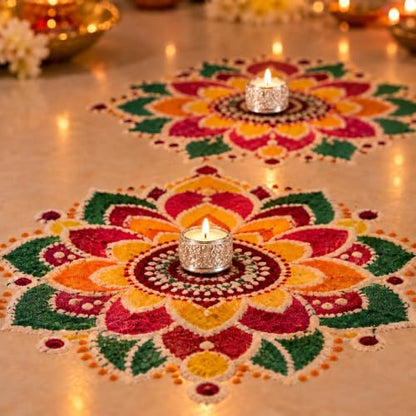 Image 6 of Dev Aastha 999 Silver Plated Candle Holder for Home Decor