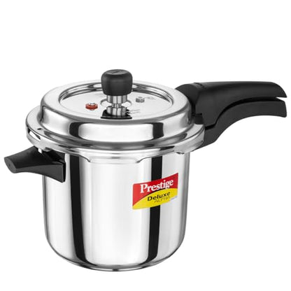 Image 1 of 3.5 Litres for the product Prestige Stainless Steel Deluxe Alpha Svachh Outer Lid Pressure Cooker
