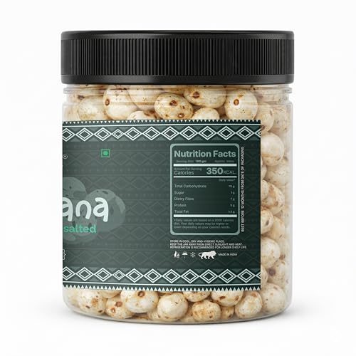 Image 2 of LILA DRY FRUITS Roasted and Flavoured Makhana 100 G Himalayan Salt and Black Pepper