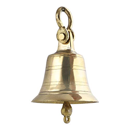 Image 2 of Uapan Marine Ship Brass Bells Religious Temple Ghanta (5" Inch, Gold)