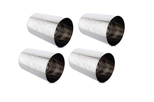 Image 1 of Default Title for the product neelam Stainless Steel Lazer Etching Amarpal Glass Set of 4, 500 ml