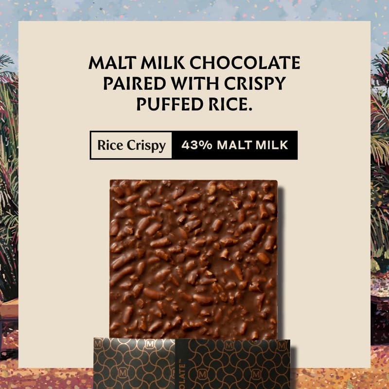 Image 3 of Manam Chocolate Signature Inclusion Tablet - Rice Crispy, 43% Malt Milk - 80g