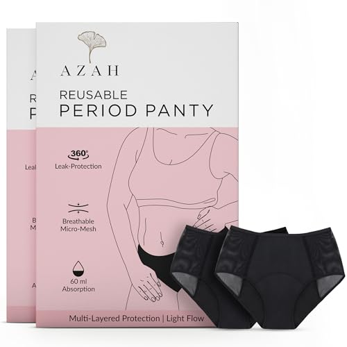 Image 1 of XS for the product AZAH Azah Period Panty For Women Reusable (Pack of 2, XS)