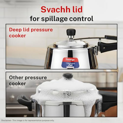 Image 5 of Prestige Stainless Steel Nakshatra Cute Svachh Pressure Cooker 3 Litre