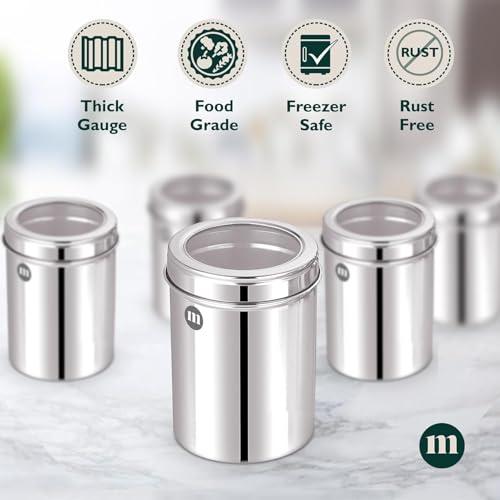 Image 6 of MARU Stainless Steel Containers For Kitchen Storage Set of 3 pcs (1250ml each)