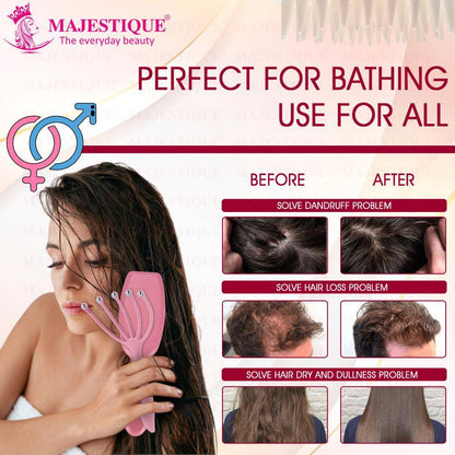 Image 6 of Majestique 2-In-1 Hair Massaging Set