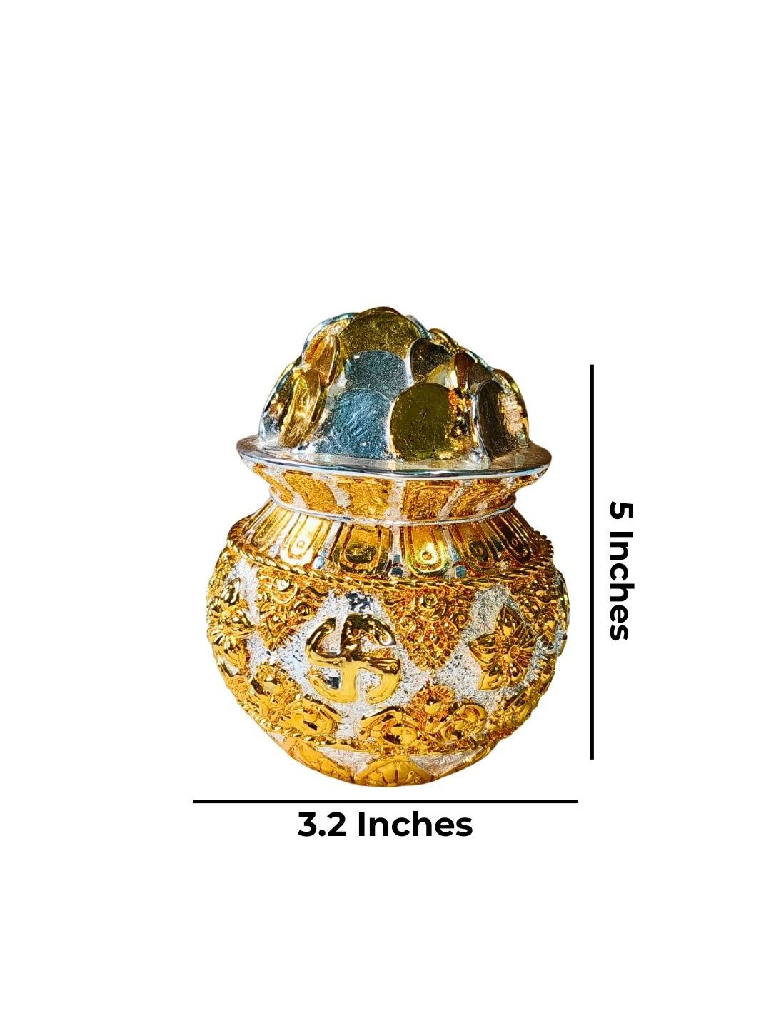 Image 6 of THE HOME CO. 24K Gold-Plated Kalash
