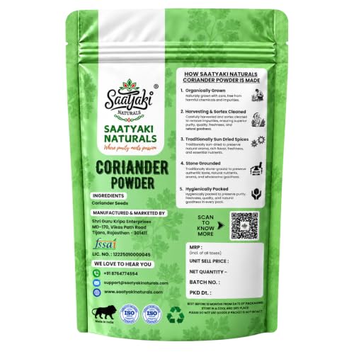 Image 6 of SAATYAKI NATURALS Organic Coriander Powder