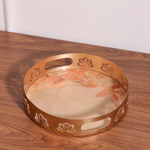 Image 3 of ALCU Serving Tray with Lotus Design