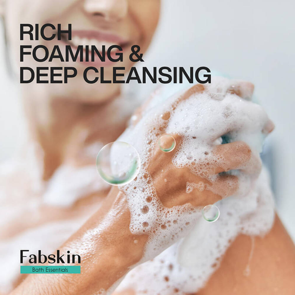 Image 4 of Fabskin Luxury Bathing Round Loofah Bath Sponge - Pink