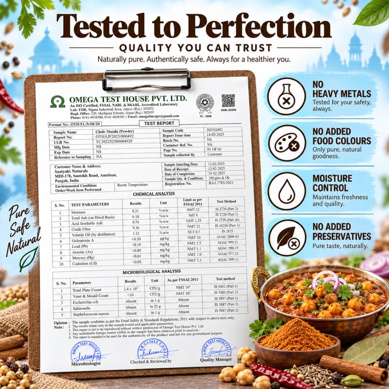 Image 6 of SAATYAKI NATURALS Amritsari Chole Masala