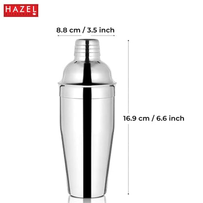 Image 4 of HAZEL Stainless Steel Cocktail Drink Shaker 800 ml