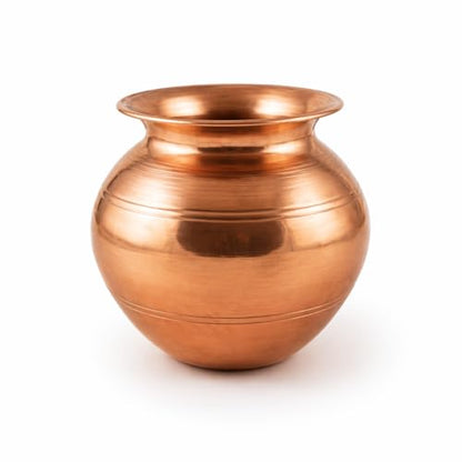 Image 2 of Medium for the product SF STEEL FACTORY Pure Copper Lota for Drinking Water Ayurvedic Tamra Jal Vessel Copper Kalash for Pooja & Health