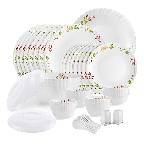 Image 5 of 49 Pieces for the product CELLO Secret Garden Dazzle Series Opalware Dinner Set