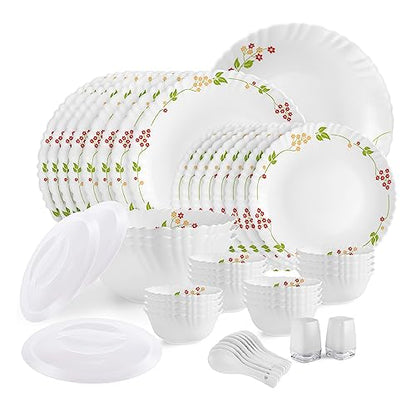 Image 5 of 49 Pieces for the product CELLO Secret Garden Dazzle Series Opalware Dinner Set