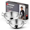 Image 1 of Default Title for the product BERGNER TriPro Triply Stainless Steel 2 Pcs Kadai Set - 20cm and 22cm