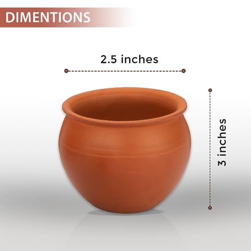 Image 2 of Mitti Cool Handcrafted Terracotta Clay Jully Cup Set - 150ml 6-Piece
