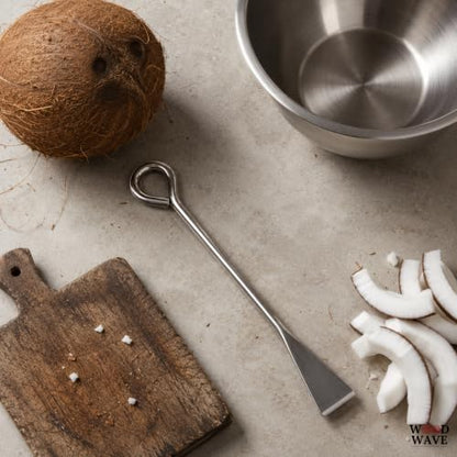 Image 5 of WOOD WAVE Stainless Steel Coconut Scraper Tool Pack of 1