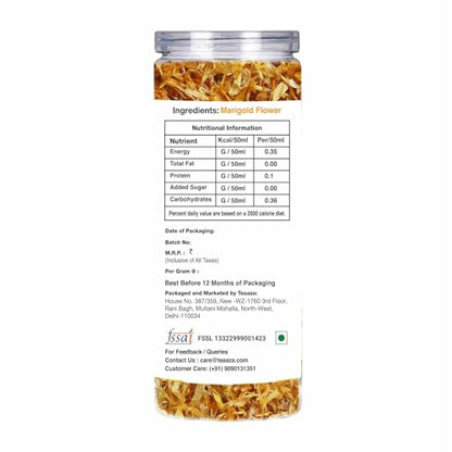 Image 2 of Teaaza Marigold Flower Tea|Natural Sun Dried Marigold Flower 30 Grams,60 Cups