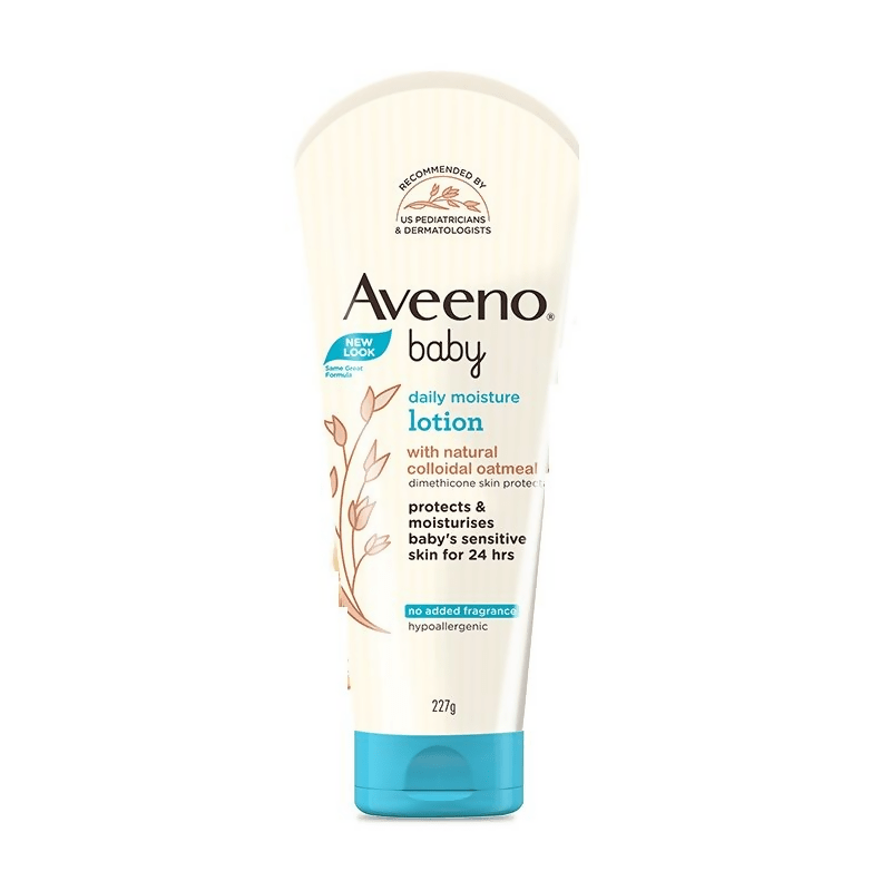 Image 1 of 227 gm for the product Aveeno Baby Daily Moisture Lotion, Oatmeal Face & Body Moisturizer for Dry, Itchy & Sensitive Skin