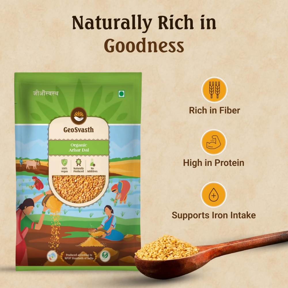 Image 2 of Geosvasth Organic Arhar Dal