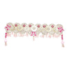 Image 1 of Renu's Creation Pink Lotus Silver Sequin Toran