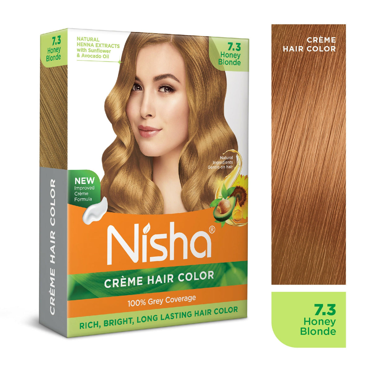 Image 2 of Nisha Creme Hair Color for Women - Honey Blonde