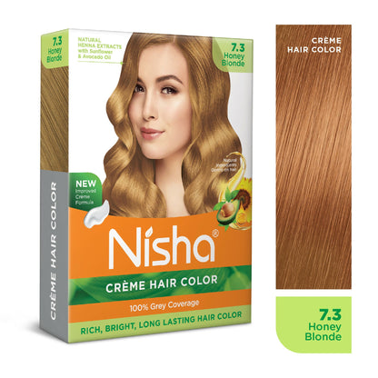 Image 2 of Nisha Creme Hair Color for Women - Honey Blonde