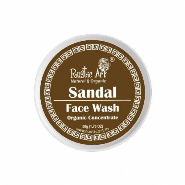 Image 1 of 50 gm / Pack of 1 for the product Rustic Art Sandal Face Wash