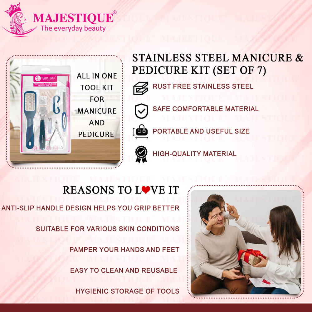 Image 4 of Majestique Professional Manicure And Pedicure Tools Kit - Color May Vary