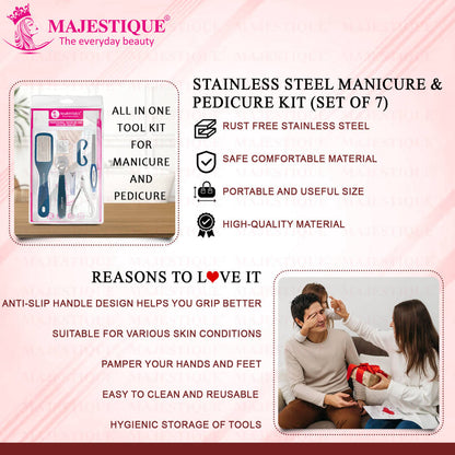 Image 4 of Majestique Professional Manicure And Pedicure Tools Kit - Color May Vary
