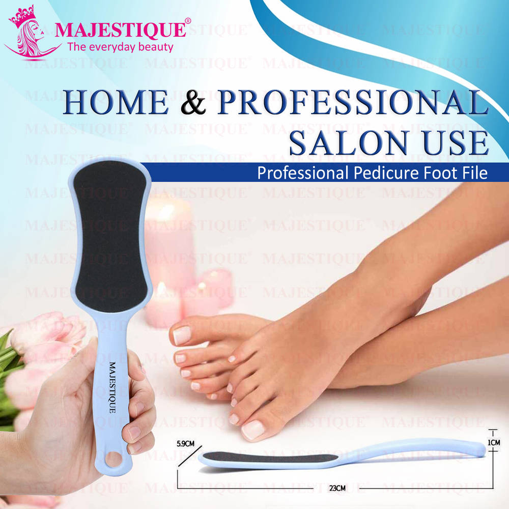 Image 6 of Majestique Foot Scrubber - Callus Remover & Pedicure Tool for Wet & Dry Feet - Color May Vary