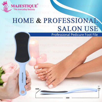 Image 6 of Majestique Foot Scrubber - Callus Remover & Pedicure Tool for Wet & Dry Feet - Color May Vary