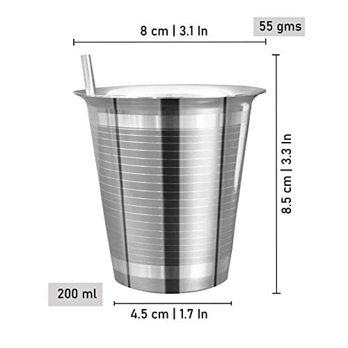 Image 6 of Spillbox Stainless Steel Tumbler with Straws Small 200ML