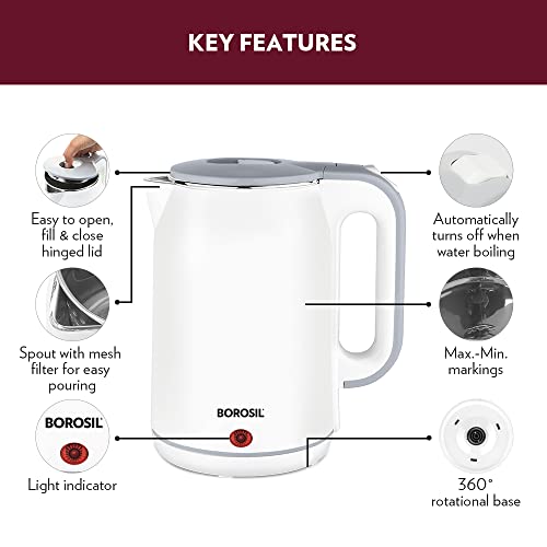 Image 7 of Borosil Cooltouch Electric Kettle