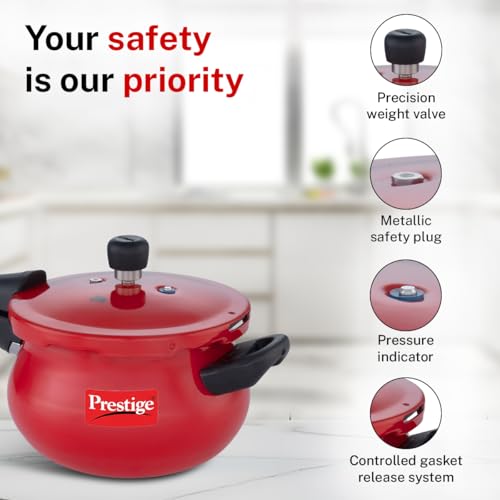 Image 6 of Prestige 3 Litre Deluxe Plus Outerlid Mini Pressure Cooker