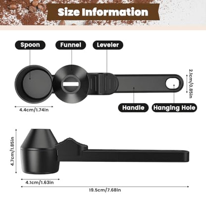 Image 2 of Supvox Coffee Measuring Spoon, Sliding Level Scoop Funnel For DIY Capsules