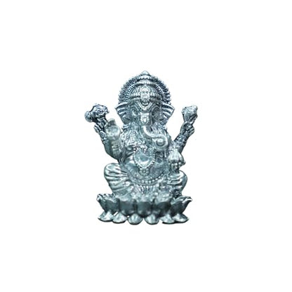 Image 1 of Default Title for the product Dista Silvers Antique Lotus Ganesh 43.75g