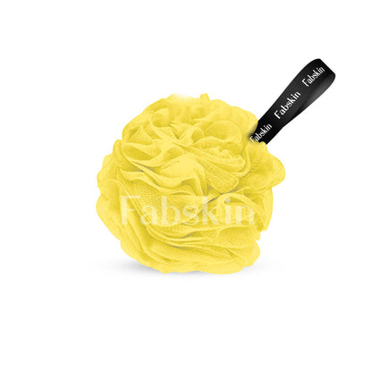Image 2 of Fabskin Luxury Bathing Round Loofah Bath Sponge - Yellow