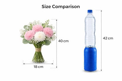 Image 3 of Divyakosh Artificial Fabric Flower Bunch for Vase/Pot Display (VASE NOT Included)