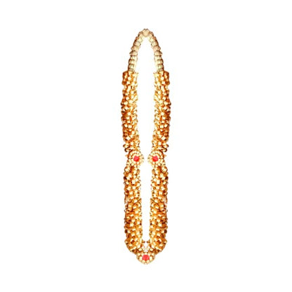 Image 2 of Sandalwood Garland- Chandan Scented Photo Frame Mala- Natural Chandan Mala - Chandana Mala - Sandalwood Mala Garland (34 inches)