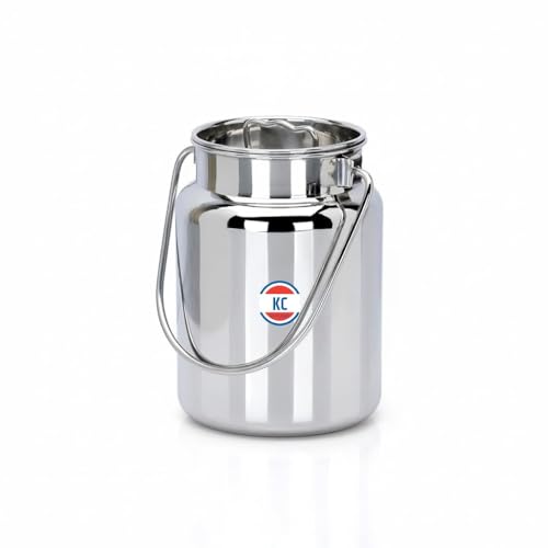 Image 1 of Default Title for the product KC Stainless Steel Milk Can with Lid, 2000 ml Capacity