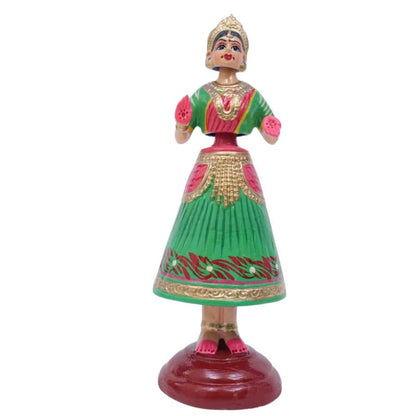 Image 2 of Green for the product Kondapalli Handmade Dancing Doll | Size 12.9 Inch