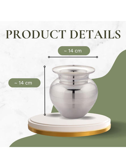 Image 6 of Silverglow Stainless Steel Durable Amrit Pooja Kalash