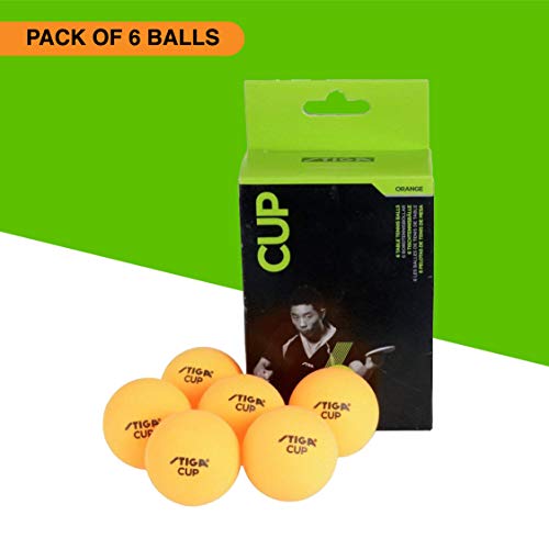 Image 3 of STIGA Cosco Stiga Cup Table Tennis Ball, Adult Size, Orange