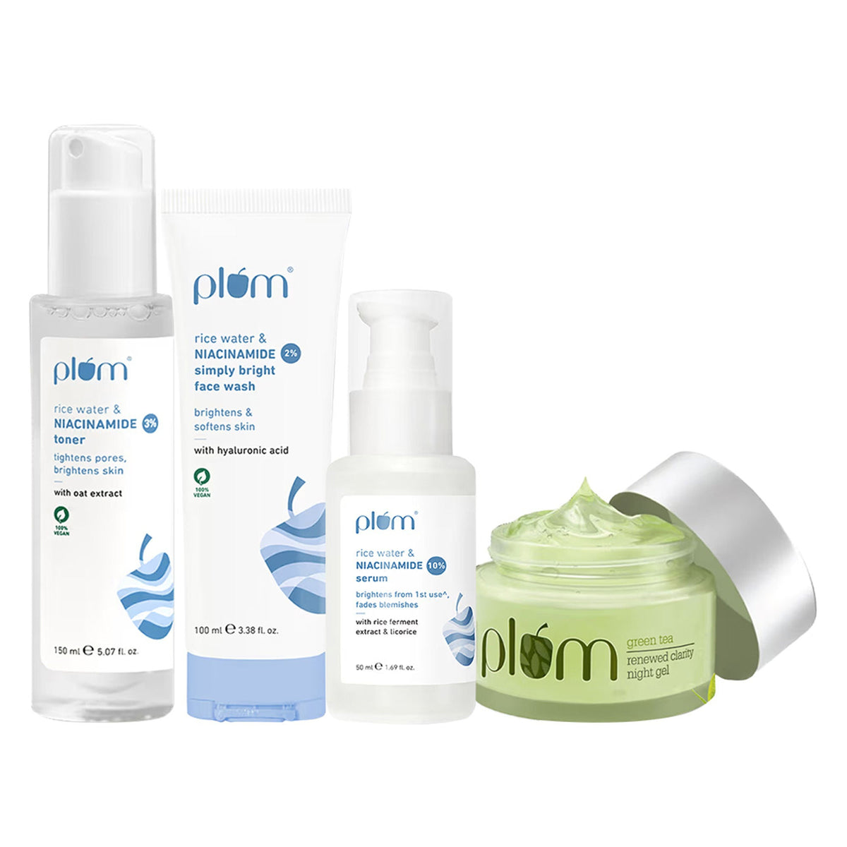 Image 1 of combo / Pack of 1 for the product Plum Night Routine Combo For Acne & Blemish-Free Skin