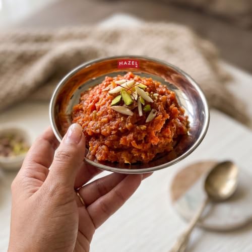 Image 2 of HAZEL Mini Stainless Steel Halwa Plate 100ml Set of 6