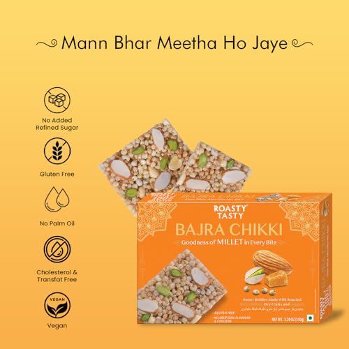 Image 6 of Roasty Tasty Pearl Millet Bars - Bajra Bite 150g